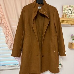 NWT CALVIN KLEIN STRETCH TRENCH COAT. Size large